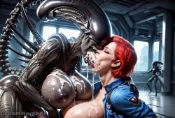 female xenomorph from alien (franchise) by creamhorseai