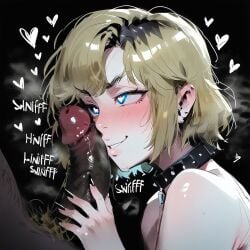 2boys age_difference ai_assisted ai_generated civitai femboy imminent_oral size_difference smelling_penis smelly smelly_cock yaoi