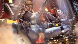 2024 2girls 3d blizzard_entertainment brigitte brigitte_lindholm eroguysensei female female_only fucking_machine large_breasts milking_machine multiple_girls overwatch restrained sex_machine tagme tracer vaginal_penetration vaginal_sex