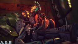 16:9 2019 3d adriandustred alien animated armor butt duo female grineer grineer_manic humanoid male manic no_sound penetration penis sex signature source_filmmaker straight tenno valkyr_(warframe) video_games warframe video