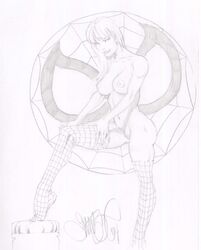 marvel mary_jane_watson monochrome spider-man_(series) straight_hair tagme tim_vigil