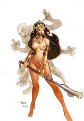 2007 4_arms a_princess_of_mars barsoom dejah_thoris green_martian human john_carter_of_mars justin_norman moritat multi_arm multi_limb