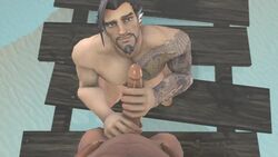 2boys 3d alternate_costume animated beard big_penis blizzard_entertainment cole_cassidy derek_sfm duo faceless_male facial_hair gay handjob hanzo_shimada lifeguard_cassidy looking_at_viewer male male_focus male_only male_pov masturbation muscle naked no_sound nude nude_male overwatch pecs penis pov short_playtime source_filmmaker tagme tatto tattoo video yaoi