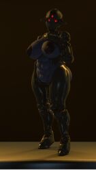 3_eyes 3d 3d_(artwork) 9:16 abs areola assaultron_(fallout) belly big_areola big_breasts breasts digital_media_(artwork) fallout female genitals glowing glowing_eyes hand_on_hip hand_on_own_breast hand_on_own_hip hi_res huge_areola huge_breasts humanoid looking_at_viewer machine metallic_body microsoft multi_eye multicolored_body nipples not_furry nude nude_female nude_humanoid plump_labia pose red_eyes robot robot_humanoid solo source_filmmaker_(artwork) thevestige thick_thighs vulva wide_hips