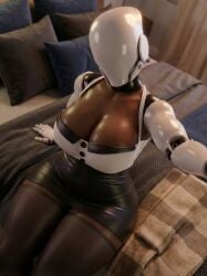 1girls 3d 3d_(artwork) big_breasts breasts clothed clothed_female cyborg cyborg_girl dark-skinned_female dark_skin female female_focus female_only haydee haydee_(game) large_boobs large_breasts maid maid_outfit maid_uniform mask masked masked_female mature mature_female milf sarc0str0phe solo solo_female solo_focus sularetal thick_thighs thighs video_game_character