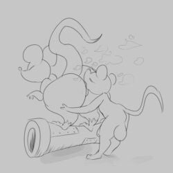 1:1 2d_animation ambiguous_gender anal animated anthro ass balls big_butt bouncing_balls closed_eyes duo fur genitals hand_on_butt huge_butt iamapoliceman male male/ambiguous male_rimming mammal monochrome mouse murid murine musk musk_cloud musky_butt open_mouth oral penis rat rimming rimming_ambiguous rodent sex size_difference tail tail_motion tongue tongue_out