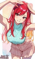 ai_generated areolae ass blush breasts completely_nude curvy erza_scarlet fairy_tail female full_body hentai high_resolution highly_detailed large_breasts long_hair looking_at_viewer navel nipples nsfw nude open_mouth patreon pinkbunnies pussy rule34 seductive simple_background smile solo thick_thighs thighs uncensored wide_hips