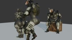 3boys 3d 3d_(artwork) 3d_animation angry animated augghles big_ass big_ass_(male) black_body chubby chubby_male huge_ass huge_ass_(male) jiggle jiggling_ass jiggling_butt jiggling_thighs looking_back looking_down machine markings multicolored_body multiple_eyes muscular muscular_male no_sound red_eyes robot robot_humanoid slapping slapping_ass slapping_butt spectre_(titanfall) tagme titanfall two_tone_body video white_body white_eyes