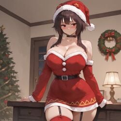1girls 2026 2d ai_assisted ai_generated anime beautiful bedroom big_ass big_breasts big_butt big_thighs blush boobs_bigger_than_head breasts breasts_bigger_than_head brown_eyes brown_hair christmas christmas_clothing christmas_outfit cl4wny clothed clothed_female clothing curvaceous curvy curvy_body curvy_female curvy_figure cute female home huge_ass huge_breasts huge_butt huge_thighs indoor indoors kono_subarashii_sekai_ni_shukufuku_wo! konosuba large_breasts light-skinned_female light_skin long_hair megumin perfect_ass perfect_body perfect_boobs perfect_legs sexy sexy_body sexy_female stockings thick_ass thick_thighs thighhighs thighs voluptuous voluptuous_body voluptuous_female xmas xmas_hat