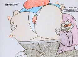 2girls assisted_presentation badeline big_ass celeste_(game) huge_ass madeline_(celeste) panties selfcest shadoweyez16 tagme