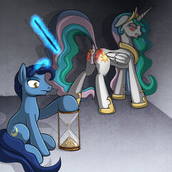 1:1 absurd_res alicorn anus ass duo equid equine female feral figging friendship_is_magic hi_res horn horse mammal my_little_pony night_light_(mlp) pony princess_celestia_(mlp) puffy_anus pussy raised_tail riding_crop simple_background spank_marks spanking whip wings xexus