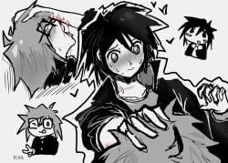 cute cuts cuts_on_arms gay licking licking_hand petting randal_ivory randals_friends ranfren satoru_tsukada selfharm selfharm_scars shy smile smiling yaoi