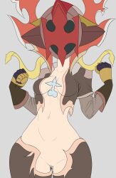 1girls bottomless cute el_brandy kingdom_hearts no_bra no_panties no_underwear pussy xion