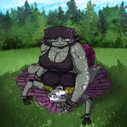 2girls big_ass big_breasts catching fully_clothed my_life_as_a_teenage_robot nature panty_&_stocking_with_garterbelt robot robot_girl snork760 stocking_anarchy thick tiff_crust