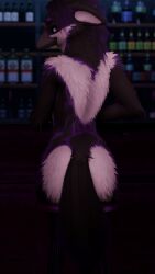 9:16 absurd_res alcohol_bottle anthro avian bar bar_counter bar_stool blender_(artwork) blender_cycles_(artwork) counter digital_media_(artwork) exhibitionism furniture hi_res male markings natani_versi nocturnalfuzz public public_nudity solo stool