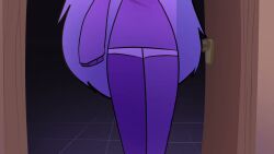 10_seconds 1girls animated bell_collar blush breasts breathing_heavily bunibelol cleavage female female_only forsaken_(roblox) hair_over_eyes long_hair roblox roblox_avatar roblox_game robloxian shorter_than_30_seconds souldrivenlove sweater tagme thighhighs thighs video