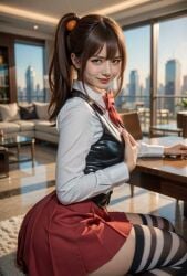 ai_generated bible_black brown_hair imari_kurumi loving school_uniform tagme video