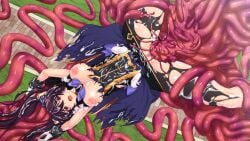 black_pantyhose breasts breasts_out censored clothing_aside cum female game_cg genseishinki_sacred_virth gloves large_breasts large_variant_set long_hair magical_girl nipples non-web_source official_art open_mouth panties panties_aside pantyhose ponytail purple_eyes rape red_eyes restrained sacred_noire self-datamine slime_(substance) solo spread_legs tentacle tentacle_sex torn_clothes torn_pantyhose twintails underwear upside-down vaginal_penetration variant_set white_panties yuugure_pairo yuuki_setsu