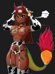 1female 1girl 1girls abs absurd_res absurd_resolution absurdres alternate_version_at_source alternate_version_available artist_logo artist_name artist_signature artist_upload black_eyes brown_body brown_hair brown_skin bubble_text cow_bikini cow_ears cow_girl cow_print cow_print_armwear cow_print_bikini cow_print_legwear cow_print_panties cow_print_thighhighs cowbell cowgirl dark-skinned_female dark_background dark_body dark_skin diadem dragon dragon_girl dragon_horns dragon_humanoid dragon_tail exposed_breasts exposed_midriff exposed_nipples eye_scar eye_wrinkles eyeshadow female female_only fixing_hair garter garter_belt garter_belt_leggings garter_belt_socks garter_straps green_scales hairy_pussy hands_behind_head hi_res high_quality high_resolution highres lingerie lingerie_only long_hair long_tail looking_at_viewer mooing muscles muscular muscular_female native_american oc original_character original_characters panties pubes pubes_exposed red_horns scales scar scar_across_eye scar_on_face scars shadow small_breasts sole_female solo solo_female solo_focus staring staring_at_viewer startraveler stuttering talking_to_viewer text text_bubble thick thick_ass thick_female thick_thighs thighhighs thighs tits tits_out wrinkles