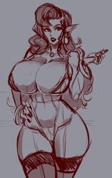 curvaceous huge_breasts live_for_the_funk monochrome vanessa vanessa_(live_for_the_funk) very_long_hair wide_hips