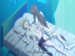 aki_sora aoi_aki aoi_sora brother brother_and_sister brown_hair cowgirl_position forbidden_affairs incest long_hair older_female older_female_and_younger_male older_sister partially_clothed riding sister younger_brother younger_male