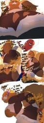 chubby_female comic dialogue dominant_female face_in_ass facesitting fart fart_fetish fart_torture marvel marvel_rivals melissaalli peter_parker spider-man squirrel_girl_(marvel) squirrel_girl_(marvel_rivals) stinky