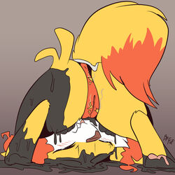 1:1 1girls 2019 ass blush cameltoe closed_eyes clothed clothed_feral clothing collar dipstick_tail feet female female_only fennekin feral fuf fur furry gradient_background hi_res inner_ear_fluff legwear mask multicolored_tail negligee nintendo orange_fur original_character panties paws pokémon_(species) pokemon pokemon_(species) pokemon_xy pussy pussy_juice pussy_outline rear_view rubber simple_background slime smell solo text thick_thighs tongue tongue_out transformation underwear video_games watermark wet white_fur wide_hips yellow_fur