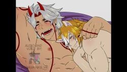 animated animation arataki_itto gay gay_sex genshin_impact gorou_(genshin_impact) halakadira ittorou kuwakinks_va tagme video