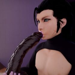 zack fair from final fantasy by inkfun3d