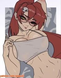 1girls 2024 2d 2d_animation :p adjusting_clothes animated apple_green_eyes arm_up artist_name athletic athletic_female big_breasts blush breast_focus breasts busty crimson_hair curious dark_makeup eyelashes female female_only fit fit_female fringe giggling glasses green_eyes hair_ornament heavy_makeup hip_lines human human_female jiggle jiggling_breasts large_breasts laugh laughing light-skinned_female light_skin long_hair longer_than_10_seconds looking_at_breasts looking_at_viewer mp4 navel_line oblique_edge obliques patreon_url patreon_username pointyaux ponytail pov pov_eye_contact realistic_breast_size realistic_proportions red_hair seductive_eyes seductive_look shorter_than_30_seconds six_pack skull_hair_ornament slim_waist smile smiling_at_viewer solo sound sound_edit sound_effects sticking_tongue_out stopu straight_hair studio_trigger succuainivoice swinging_breasts tagme tank_top tanktop teasing teasing_viewer tengen_toppa_gurren_lagann thick_eyelashes toned toned_female toned_stomach tongue tongue_out topwear topwear_only upper_body url vertical_video video voice voice_acted voice_actor voice_actress voice_edit white_border white_tank_top yellow_eyes yellow_eyes_female yoko_littner