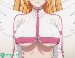 1girls 2.5_jigen_no_ririsa 2025 aegis_elysium ai-generated ai_art ai_generated ai_video amano_ririsa angel angel_wings animated animation armlet blonde_hair blush blushing_at_viewer breast_focus breasts cleavage cloud clouds cosplay dress earrings female female_focus gem gloves hair_ornament headpiece hi_res high_quality high_res high_resolution highres huge_breasts indoors jewelry large_breasts liliel_(cosplay) long_hair looking_at_viewer loop looping_animation mute navel pov sexy_clothing simple_background sky smile smiling_at_viewer solo solo_focus standing talking talking_to_viewer thick_breasts thighs tiara underboob upper_body upper_body_focus upper_body_only very_long_hair video walking walking_towards_viewer watermark white_background