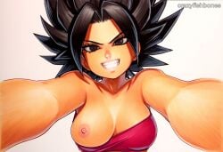 ai_generated breasts breasts caulifla dragon_ball dragon_ball_super titties