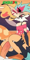 2025 ai_generated anal anal_sex big_breasts ends34 female female_focus furry_female helluva_boss queen_bee-lzebub_(helluva_boss) sex