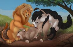 animal_genitalia animal_penis balls canid canine canine_genitalia canine_penis canis digital_drawing_(artwork) digital_media_(artwork) disney eliv feet felid feline fellatio female female_penetrated feral feral_on_feral feral_penetrated feral_penetrating feral_penetrating_feral fur generation_3_pokemon genitals group hair kio_(kio-leo) lion male male/female male_penetrating male_penetrating_female mammal mane mightyena nintendo open_mouth oral oral_penetration outside outside_sex pantherine paws penetration penile penile_penetration penis pokemon pokemon_(species) roughlady sex smile spitroast tail the_lion_king tongue tongue_out trio tuft white_body white_fur wolf zaria_(lilbabe411)