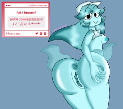 bad_anatomy canelitabunny connie_(dandy's_world) dandy's_world ghost ghost_girl strawpage strawpage_request