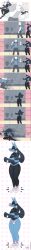 1boy 1girls anthro big_breasts blush blushing boyfriend-girlfriend comic cute_underwear female human humor lucario lucario_(female) male pokemon pokemon_(species) sfw