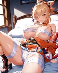 yoimiya (genshin impact) from genshin impact by silvesta