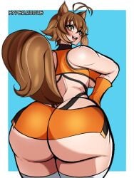 1girls 2025 arc_system_works ass ass_focus big_ass big_breasts blazblue blazblue:_continuum_shift brown_eyes brown_hair brunette female hyperrxgue jpg large_ass large_breasts makoto_nanaya solo_female squirrel_ears squirrel_girl squirrel_tail tagme twitter_link underboob video_games