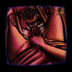 ass feet_on_wall fingering legs legs_spread legs_up looking_at_mirror masterbating mirror mirror_reflection mistajaay musk musk_clouds pov pov_crotch pov_eye_contact pov_feet pov_hands retro retro_artstyle sweat sweatdrop sweating sweaty sweaty_ass sweaty_body sweaty_butt