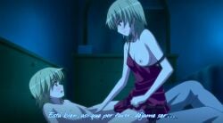 aki_sora aoi_nami aoi_sora blonde_hair brother brother_and_sister incest riding sister small_breasts twincest twins