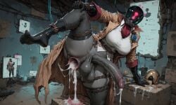 after_anal ai_generated cum cum_in_ass deadlock feet futanari gaping_anus mcgold4553 paradox_(deadlock) valve