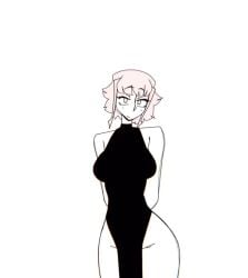 animated black_dress looking_at_viewer shiba_(artist) solo_female sundress tagme video walking_towards_viewer