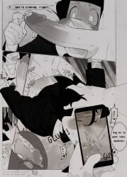 absurd_res anal big_penis blowjob clothed comic_page cum_in_ass cum_in_mouth cum_inside cum_out_nose dialogue dubious_consent filming gay gay_sex highres partially_clothed pov pov_blowjob precum precum_drip prostate_stimulation rough_sex scared small_dom_big_sub smaller_penetrated spamton_g._spamton spamton_g_spamton spitroast text threesome x-ray x-wideos xray_view