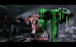 1boy 3d 3d_(artwork) 3d_model 3d_render 3girls 3girls1boy ada_wong bad_end corrupted corruption deborah_harper defeated defeated_heroine enemy_conversion female fully_clothed fully_nude gun happy_expression helena_harper infected infection leon_scott_kennedy liquid male mind_alteration mind_break mind_broken pointing_gun raining reivoxel resident_evil resident_evil_6 scared_expression transformation transformed wet wet_body wet_clothes wet_clothing wet_skin