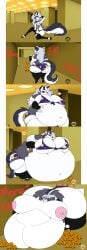 ass bbw big_ass big_breasts blob breasts bubble_ass bubble_butt cleavage crossover female furry hellhound helluva_boss huge_ass liminal_spaces loona_(helluva_boss) mad_n_evil morbidly_obese nipples obese overweight tagme the_backrooms the_snackrooms thick_thighs weight_gain weight_gain_female wide_hips