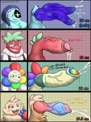 2_penises 4boys animal_genitalia animal_penis animate_inanimate anonymous_artist astro_(dandy's_world) balls bara blue_body blue_eyes blue_fur blue_penis blue_skin canine_genitalia canine_penis chart chest_fur cock cock_chart cock_piercing commission cream_fur cum dandy's_world dandy_(dandy's_world) dick diphallism equine_genitalia equine_penis flower fluffy fur genital_piercing genitalia genitals goob_(dandy's_world) green_pubes hand_on_face hand_on_own_face hat hemipenes heterochromia highres horse_cock horsecock jizz knot knotted_penis lidded_eyes male multi_genitalia multiple_penises neck_fluff neck_fur neck_tie necktie no-human no_human no_humans only_male penis penis_chart penis_focus penis_piercing penis_size_chart penis_size_comparison penis_size_difference petals piercing pink_eyes prince_albert_piercing pubes pubic_hair red_body red_skin request reverse_prince_albert_piercing scarf semen sharp_teeth sleeping_cap smiling_with_teeth sprout_(dandy's_world) striped_scarf tan_body tan_fur testicles thick_penis tie unusual_anatomy unusual_genitalia vein veins veiny veiny_cock veiny_penis