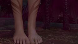 2girls animated cat_ears cat_girl cat_tail catgirl cunnilingus featherbrew female final_fantasy final_fantasy_xiv magic miqo'te mouth_focus mouthplay nude odd_pupils oral red_hair shrinking size_difference swallowing tagme topless video vore white_hair y'shtola