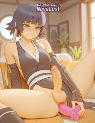 1futa 2025 ai_generated anal anal_object_insertion artist_name bangs bare_shoulders bleach blunt_bangs blush cock condom_on_penis dick dildo erection eyebrows_visible_through_hair futanari hi_res high_quality high_resolution highres indoors japanese_clothes legs_apart legs_spread male_focus novalust object_insertion open_legs otoko_no_ko patreon patreon_username penis perineum plant potted_plant sex_toy smile soifon solo splayed_legs spread_legs stable_diffusion sui-feng testicles watermark yaoi