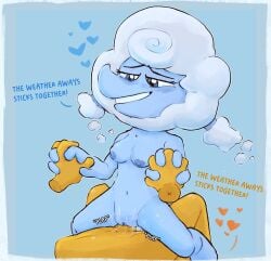 absurd_res anthro belly blush bovid breasts caprine clitoris cloud darkner deltarune duo elemental_creature elemental_humanoid elnina_(deltarune) eyelashes female genitals hi_res humanoid lanino_(deltarune) male male/female mammal nipples notsafeforwanking nude penetration pussy undertale_(series) vaginal_penetration vaginal_penetration