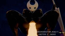 1girls anthro areolae asscaster big_breasts big_thighs black_body breasts feet_out_of_frame female female_only forest_ambience glowing_penis heavy_breathing holding_weapon hollow_knight hollow_knight:_silksong hornet_(hollow_knight) insect_girl insects legs looking_down mommy monster_girl night riding riding_penis sex solo sound spider_girl tagme team_cherry video video_game video_game_character weaver_(hollow_knight)
